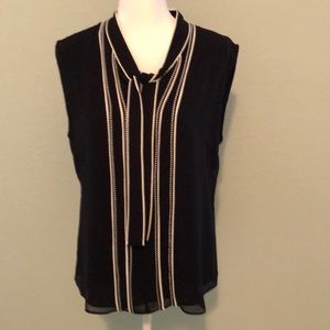 White House Black Market Sleeveless Top Size 12